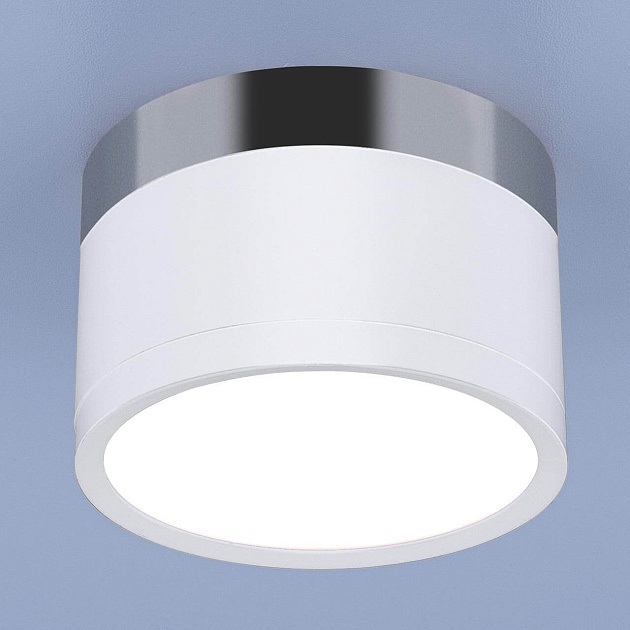 Потолочный светодиодный светильник Elektrostandard DLR029 10W 4200K белый матовый/хром a040666 фото 