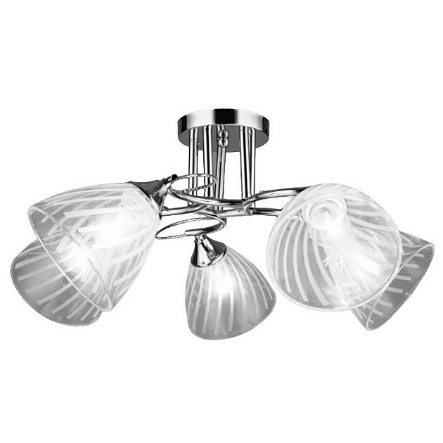 Потолочная люстра ЭкономСвет 12214/5CR WCL Фото № 1