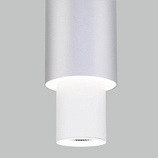 Подвесной светодиодный светильник Eurosvet Bento 50204/1 белый/матовое серебро 3