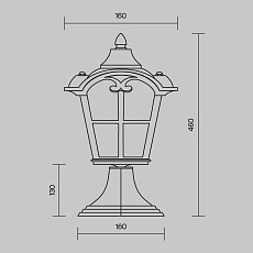 Ландшафтный светильник Maytoni Outdoor O413FL-01BZ 1