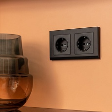 Рамка Werkel Stark на 2 поста черный W0021808 4690389161827 5