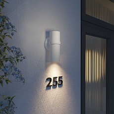 Уличный настенный cветильник Elektrostandard Grin 35000/D белый a061036 2