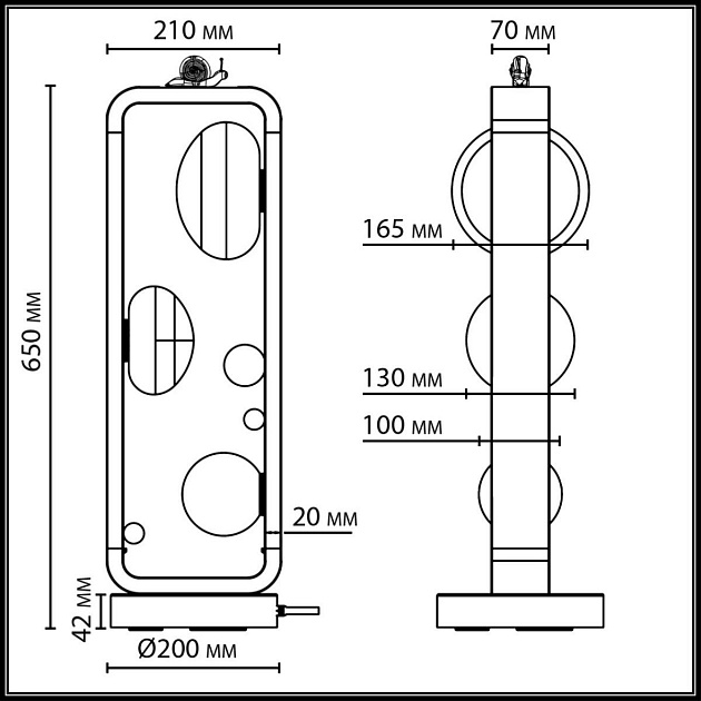 Ландшафтный светильник ODEON LIGHT NATURE 5434/3FB изображение 2 Ландшафтный светильник ODEON LIGHT NATURE 5434/3FB Фото № 2