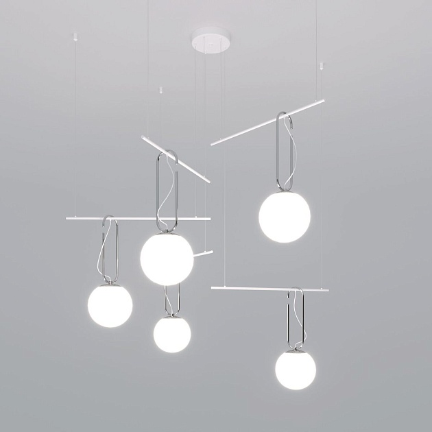 Подвесная люстра Eurosvet Riche 70143/5 белый Фото № 1