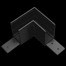 Соединитель PRO L-образный горизонтальный Teta Lightstar 505127-ALU 1