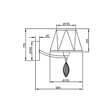 Бра Vele Luce Sinfonia VL4184W01 3