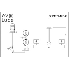Потолочная люстра Evoluce Aerin SLE1121-102-08 1