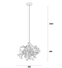 Подвесной светильник Imperium Loft Tezani Argent Suspension 84501-22 1