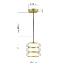 Подвесной светодиодный светильник ST Luce Frittela SL6239.203.03 3