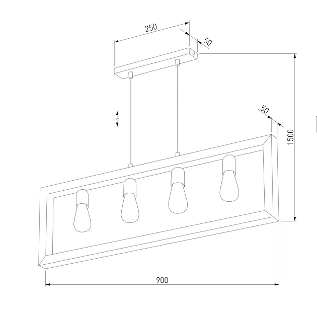 Подвесная люстра TK Lighting 4276 Metro изображение 2 Подвесная люстра TK Lighting 4276 Metro Фото № 2