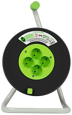Удлинитель силовой ЭРА GREEN LINE KAT-2x0.75-15m Greenline на катушке пластик 4 розетки без заземления 15м ПВС 2x0.75мм2 Б0065052 4