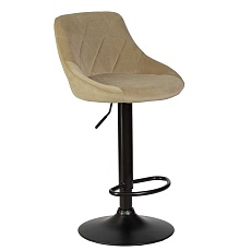 Стул барный DOBRIN LOGAN BLACK (мокко велюр (MJ9-9)) 5007_BlackBase-LM LOGAN BLACK 4