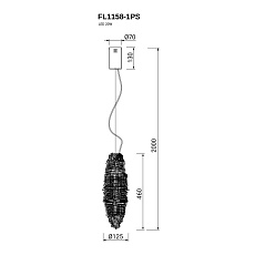 Подвесной светильник Fluorite Primo FL1158-1PS 1