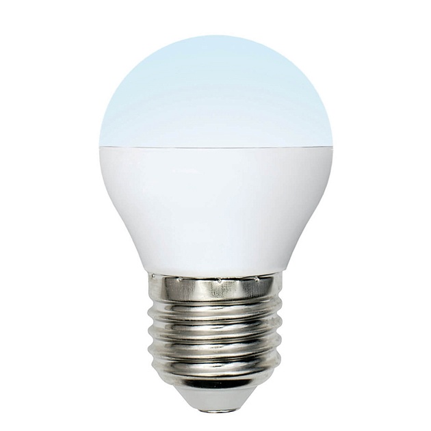 Лампа светодиодная Uniel E27 6W 4000K матовая LED-G45-6W/NW/E27/FR/MB PLM11WH UL-00002378 фото 