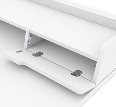 Письменный стол Sheffilton SHT-TU10/TT31 120/65 ЛДСП хром лак/белый шагрень 5302703306 4