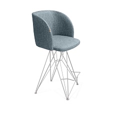 Полубарный стул Sheffilton SHT-ST33/S66-1 синий лед/хром лак 8601319401