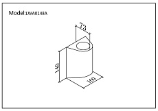 Уличный настенный светодиодный светильник DesignLed JY Zima LWA0148A-BL-WW 002803 2