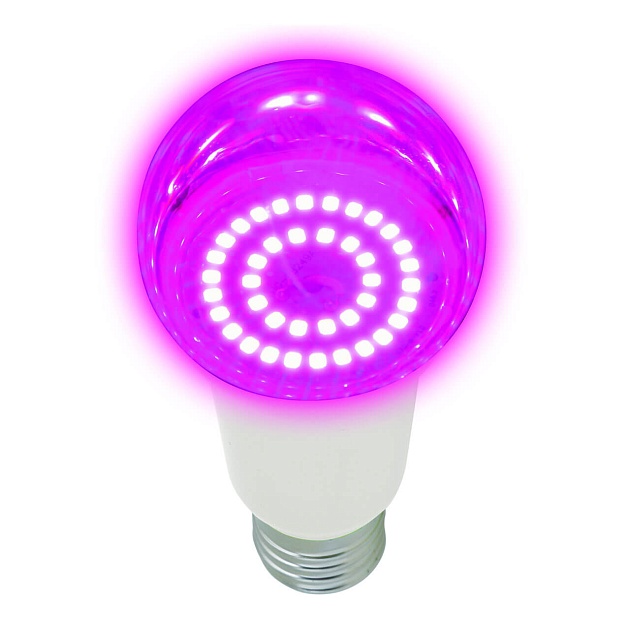 Лампа светодиодная для растений Uniel E27 14W прозрачная LED-A60-14W/SPSB/E27/CL PLP30WH UL-00006260 фото 