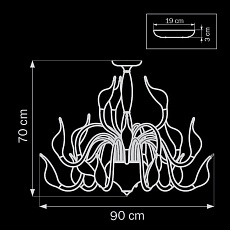 Потолочная люстра Lightstar Cigno Collo Bk 751187 1