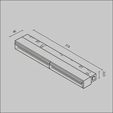 Трековый светодиодный светильник Maytoni Technical Magnetic Exility Parete TR106-4-12W-DS-W 1