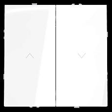 Выключатель встраиваемый S70 для жалюзи 10А, (белый глянцевый) Voltum VLS020701 4