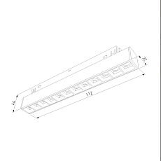 Трековый светодиодный светильник Elektrostandard Slim Magnetic 85004/01 a057192 1