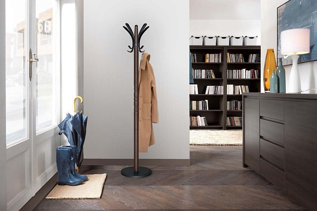 Напольная вешалка Sheffilton SHT-CR15 коричневый/черный муар 2175086401 изображение 2 Напольная вешалка Sheffilton SHT-CR15 коричневый/черный муар 2175086401 Фото № 2