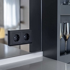 Рамка Werkel Stark на 2 поста черный W0021808 4690389161827 1