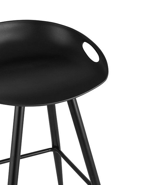 Барный стул Stool Group Флэш черный черные ножки FIYAN BLACK изображение 2 Барный стул Stool Group Флэш черный черные ножки FIYAN BLACK Фото № 2