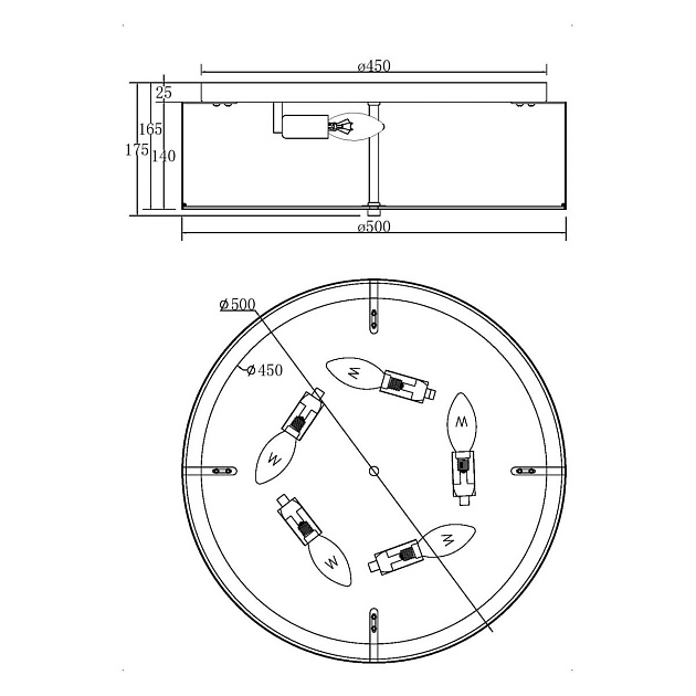 Потолочный светильник Maytoni Ripple MOD096CL-05CH изображение 2 Потолочный светильник Maytoni Ripple MOD096CL-05CH Фото № 2