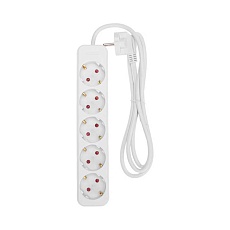 Удлинитель STANDARD 5 гнезд, 1,5м, 3х1,0мм², с/з, белый REXANT 13-4028