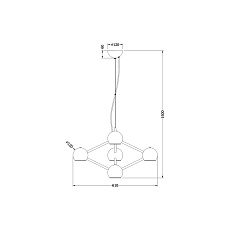 Подвесная люстра Vele Luce Azore VL5173P06 3