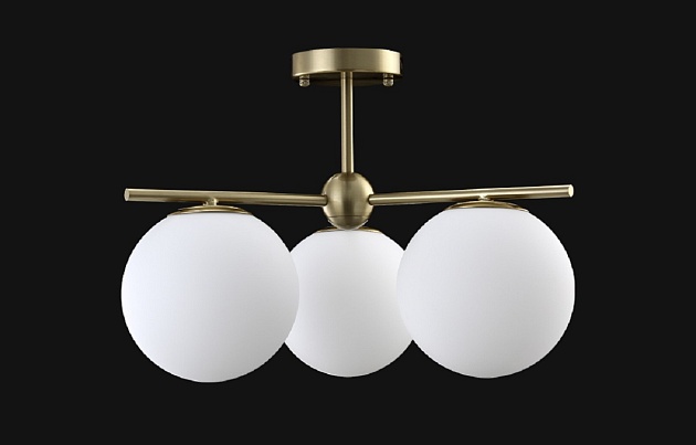 Подвесная люстра Crystal Lux FELIZ SP-PL3 BRONZE/WHITE Фото № 3