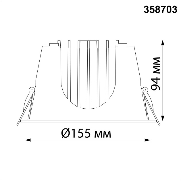 Встраиваемый светодиодный светильник Novotech Spot Knof 358703 Фото № 2