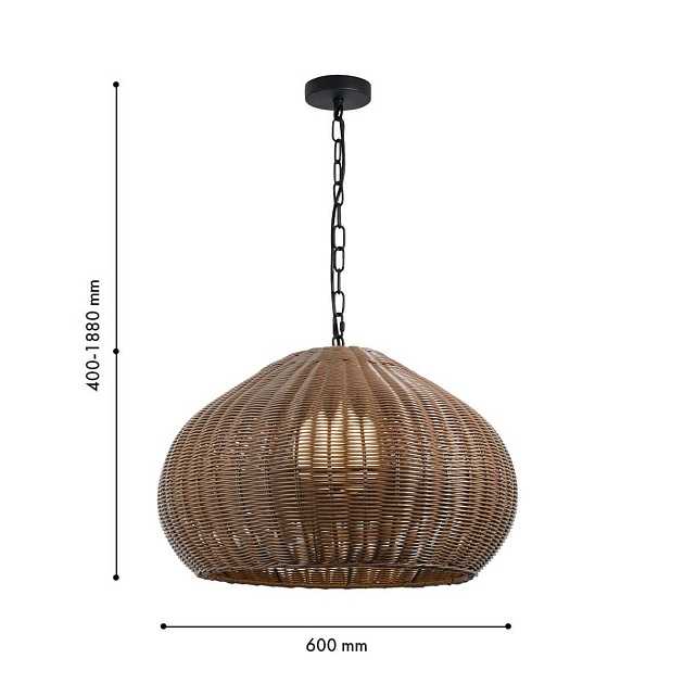 Подвесной светильник Favourite Wicker 4884-1P Фото № 2