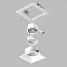 Комплект со светильником Lightstar Domino Quadro (214516+214506+214006) D51606WMOD 3