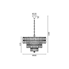 Подвесная люстра Vele Luce Fata VL3173P10 4