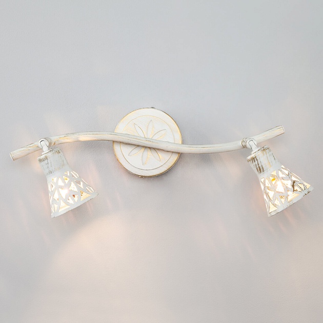 Спот Eurosvet 20027/2 белый с золотом изображение 1 Спот Eurosvet 20027/2 белый с золотом Фото № 1