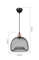 Подвесной светильник Toplight Bryanne TL1603H-01BK 3