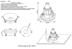 Встраиваемый светильник Crystal Lux CLT 004C1 CH 3