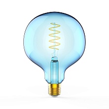 Лампа светодиодная диммируемая филаментная Gauss E27 5W 1800K синяя 1013802105 3