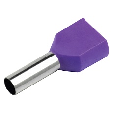 Наконечник-гильза General НГИ2 GNGI-E2-2x2,5-10 Фиолетовый, 100 штук