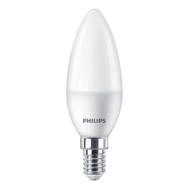 Лампа светодиодная Philips E14 5W 4000K матовая 929002968837 фото 