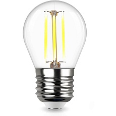 Лампа светодиодная филаментная REV G45 E27 7W 4000К нейтральный белый шар 32485 0 1