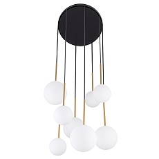 Подвесная люстра Nowodvorski Karo Black/Satine Gold 10934 5