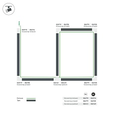 Коннектор T-образный Arlight соединение внутри/слева LGD-4TR-Con-INT-L2-BK 026149 2