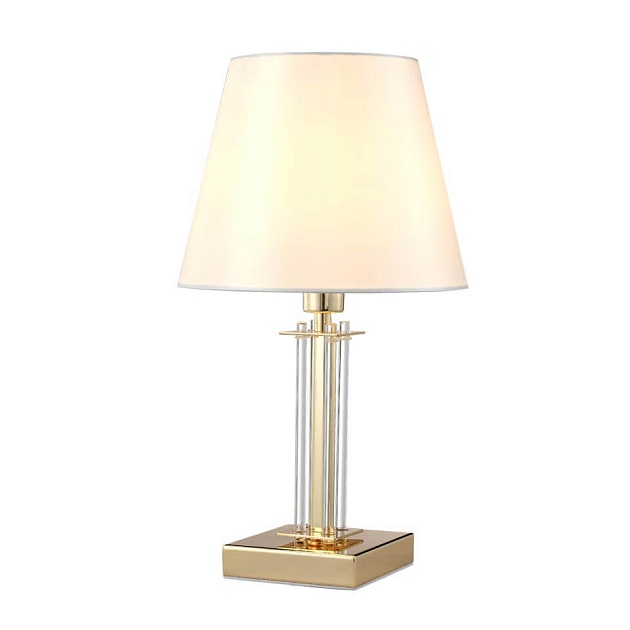 Настольная лампа Crystal Lux Nicolas LG1 Gold/White Фото № 3