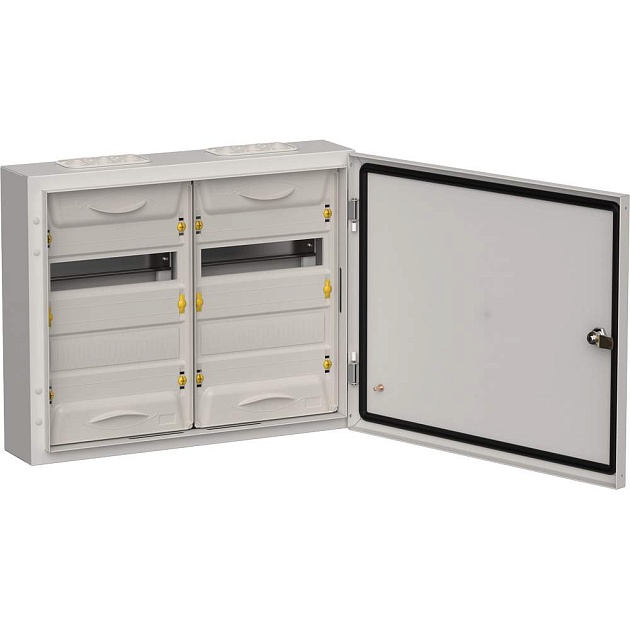TITAN 5 Корпус металлический ЩРн-48 (2х24) 460х570х140мм IP54 серый IEK TI5-50-N-2X024-54-7035 Фото № 1