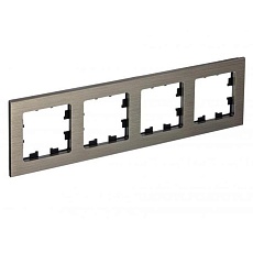 Рамка 4-постовая Systeme Electric AtlasDesign Nature Латунь ATN312204