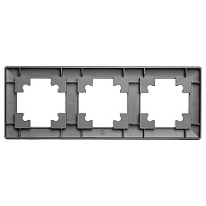 Рамка 3-постовая Stekker Катрин графит PFR00-7003-06 39809 5